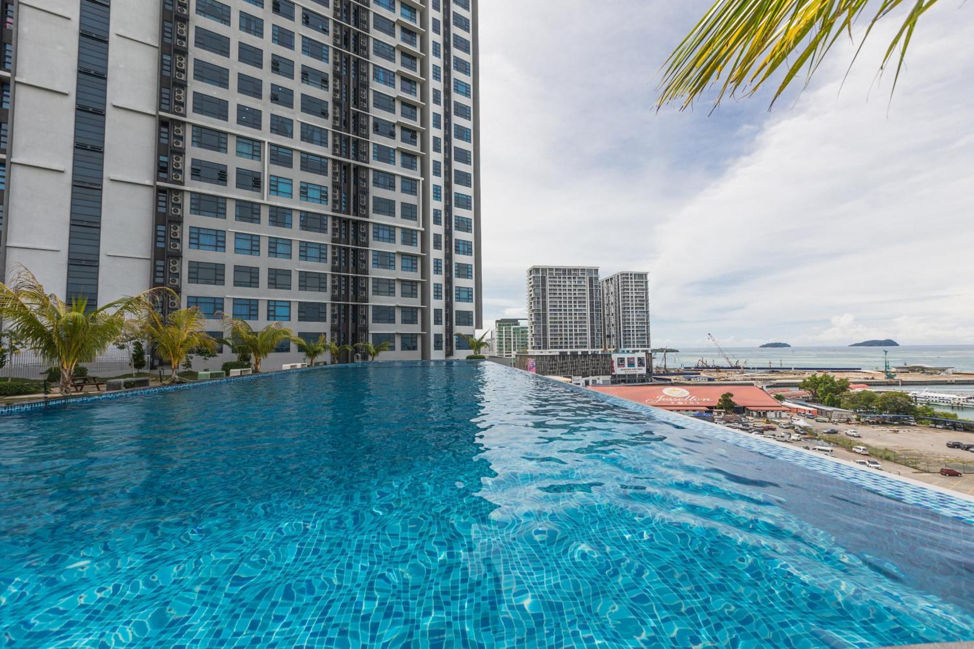 Apartment Haybay Jesselton Quay Deluxe Seaview 海景观