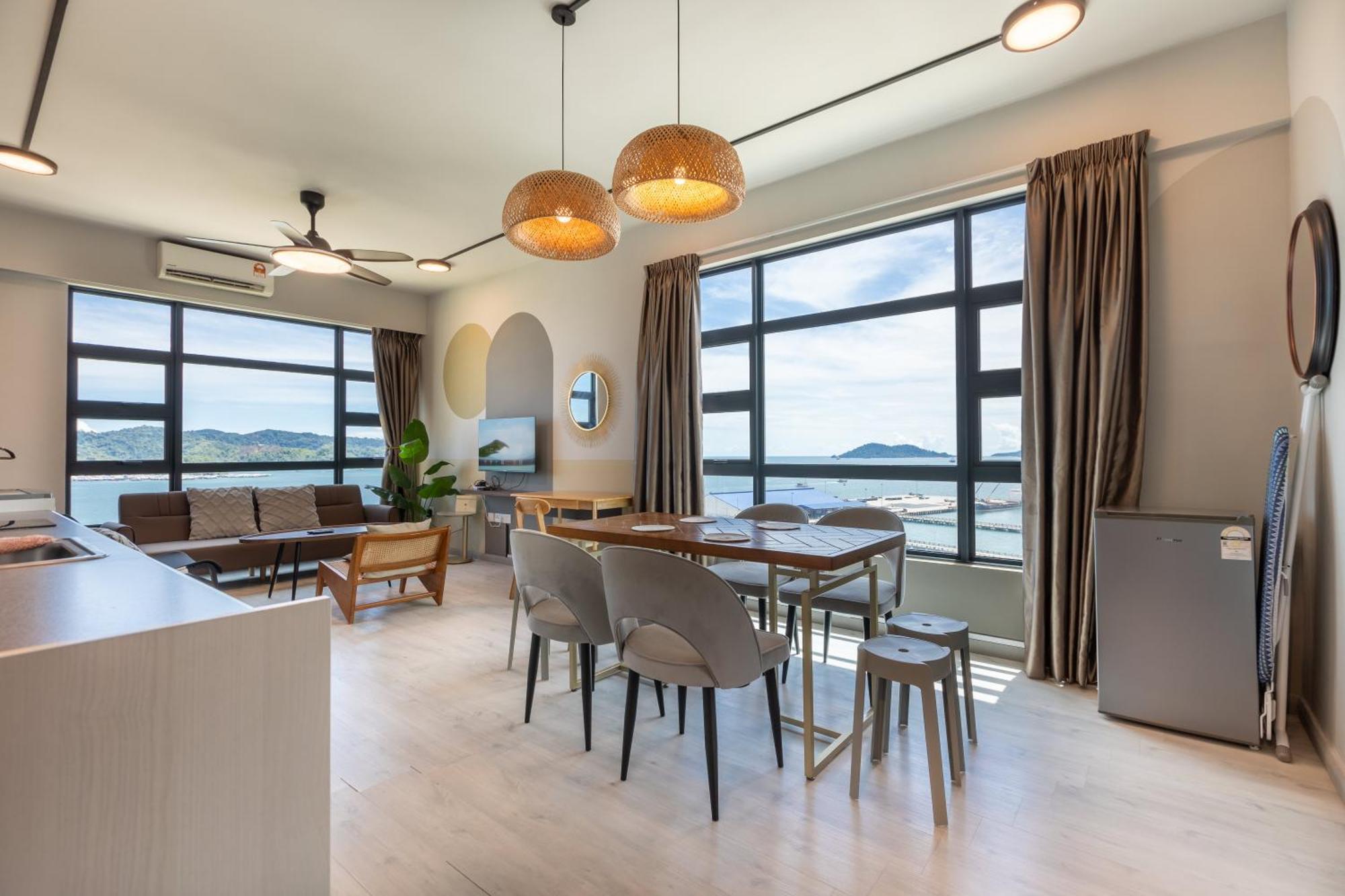 Apartment Haybay Jesselton Quay Deluxe Seaview 海景观 *