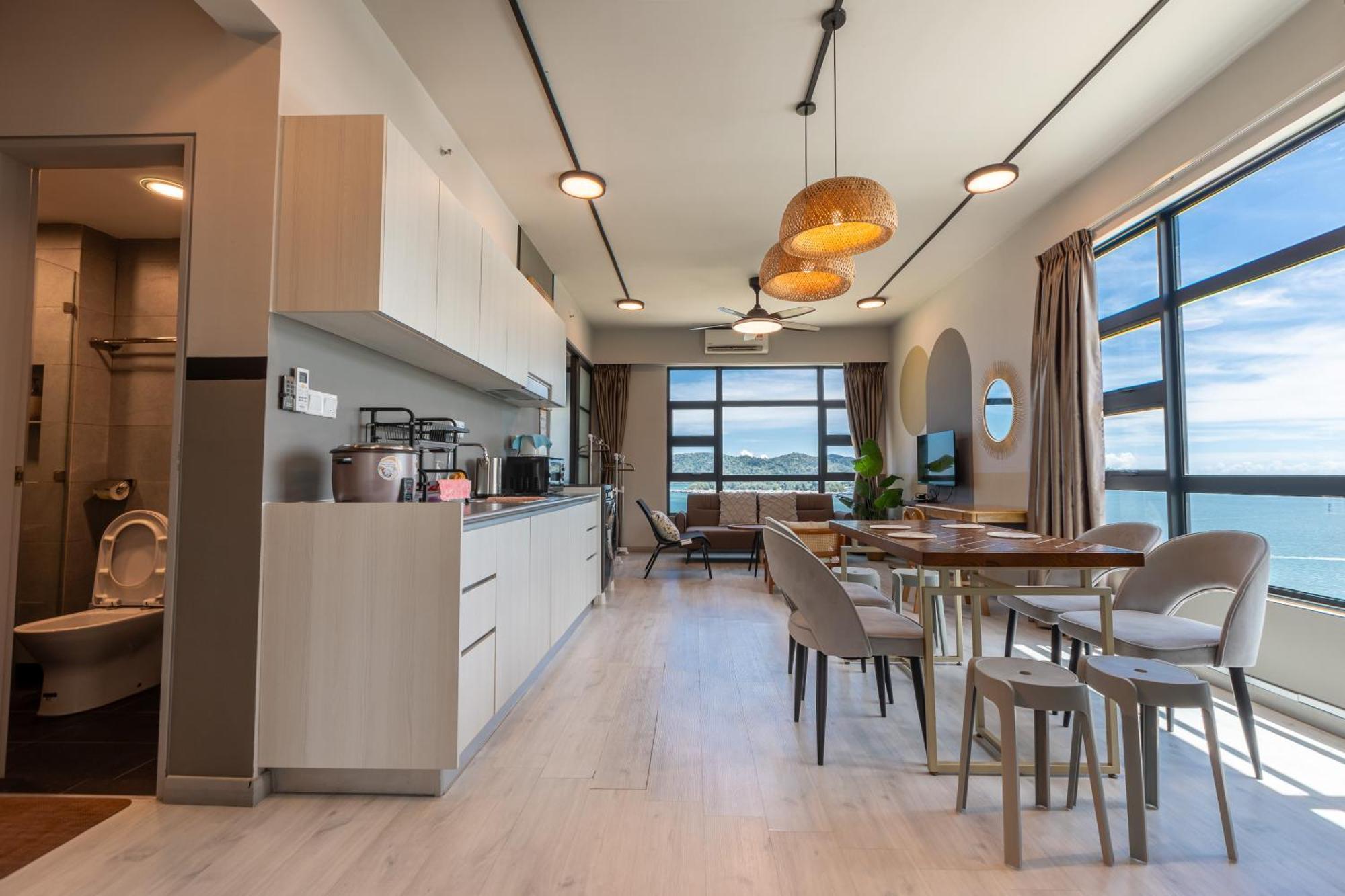 Haybay Jesselton Quay Deluxe Seaview 海景观 Apartment *